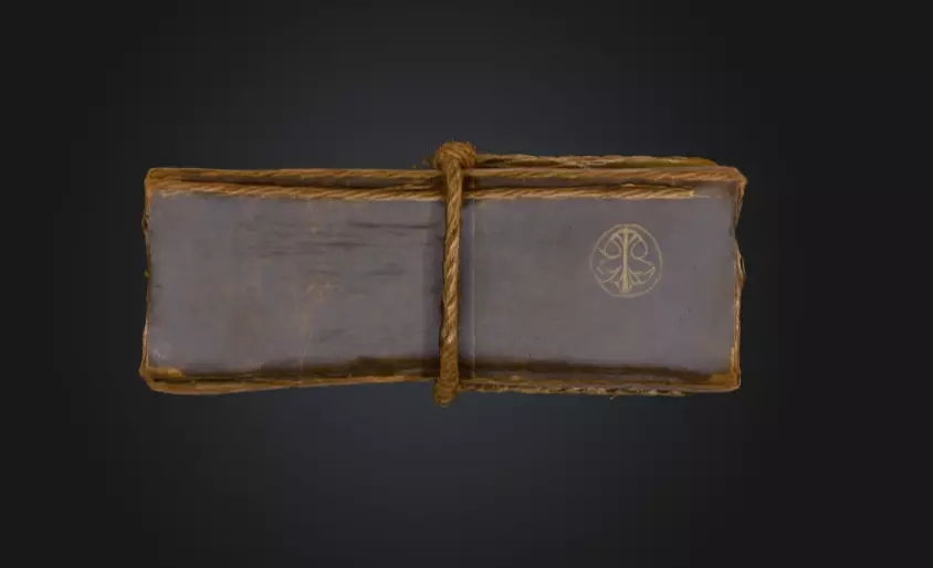 Grimoire Book Low-poly 3D model_7