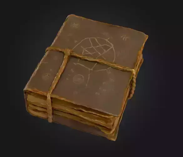 Grimoire Book Low-poly 3D model Grimoire Book Low-poly 3D model