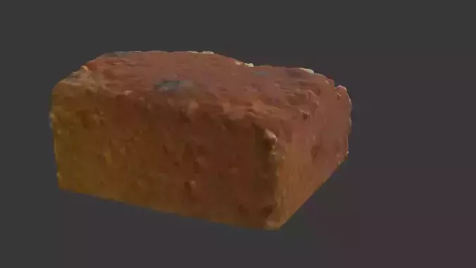 Fruitcake Slice Scan Low-poly 3D model 6