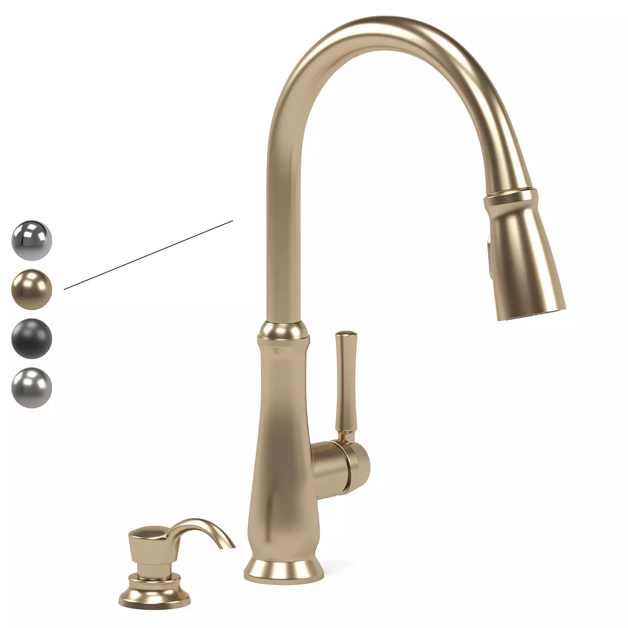 DELTA kitchen faucets collection 3D model_1