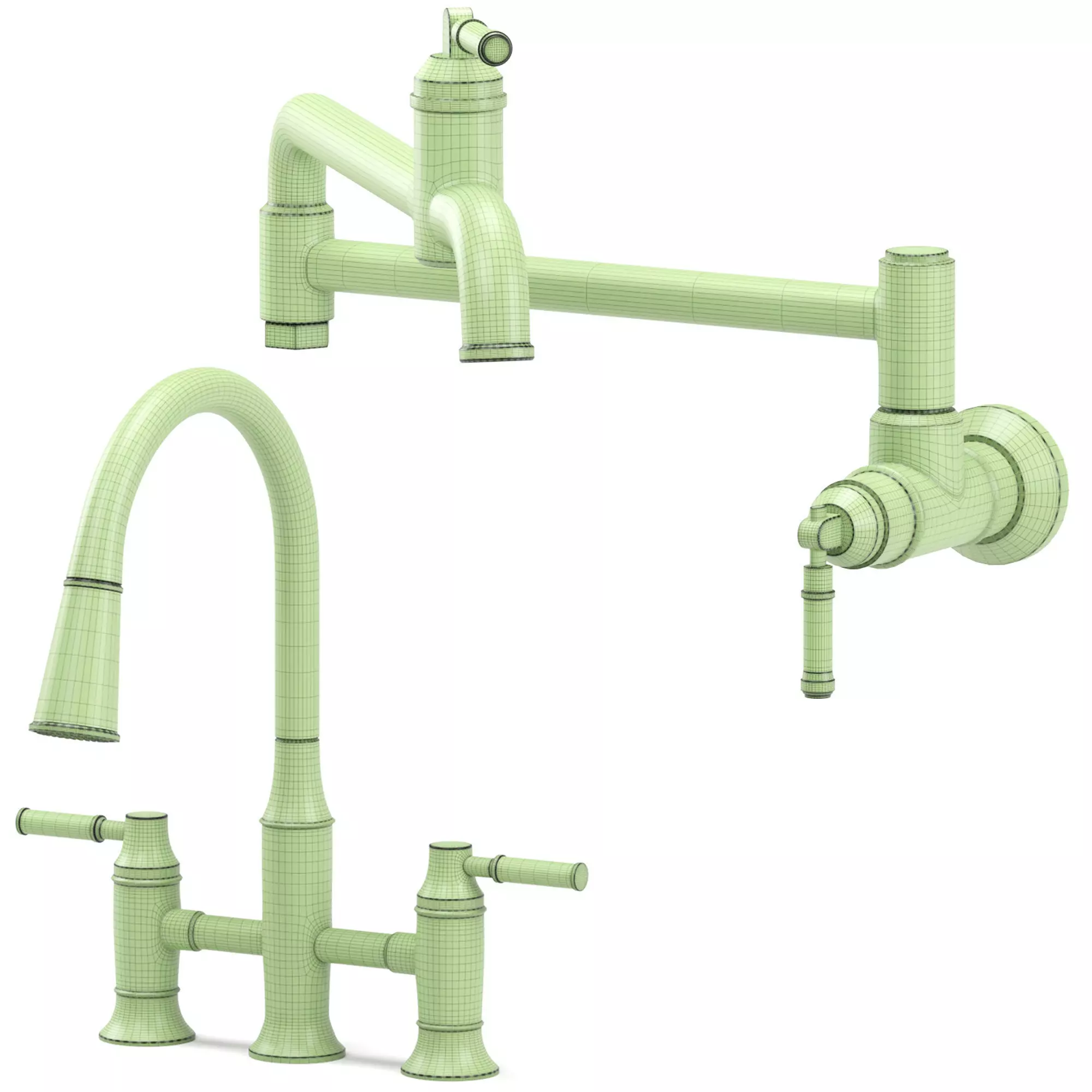 DELTA kitchen faucets collection 3D model_6