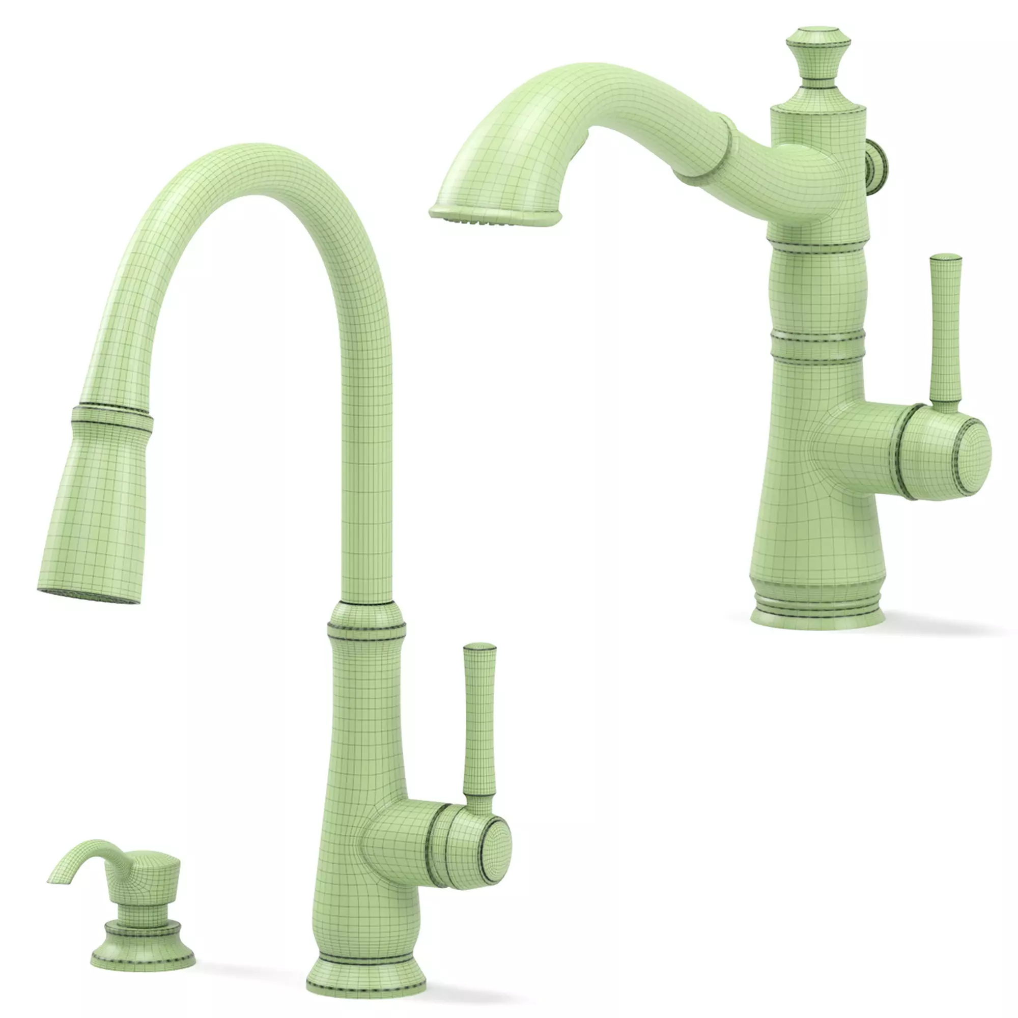 DELTA kitchen faucets collection 3D model_5