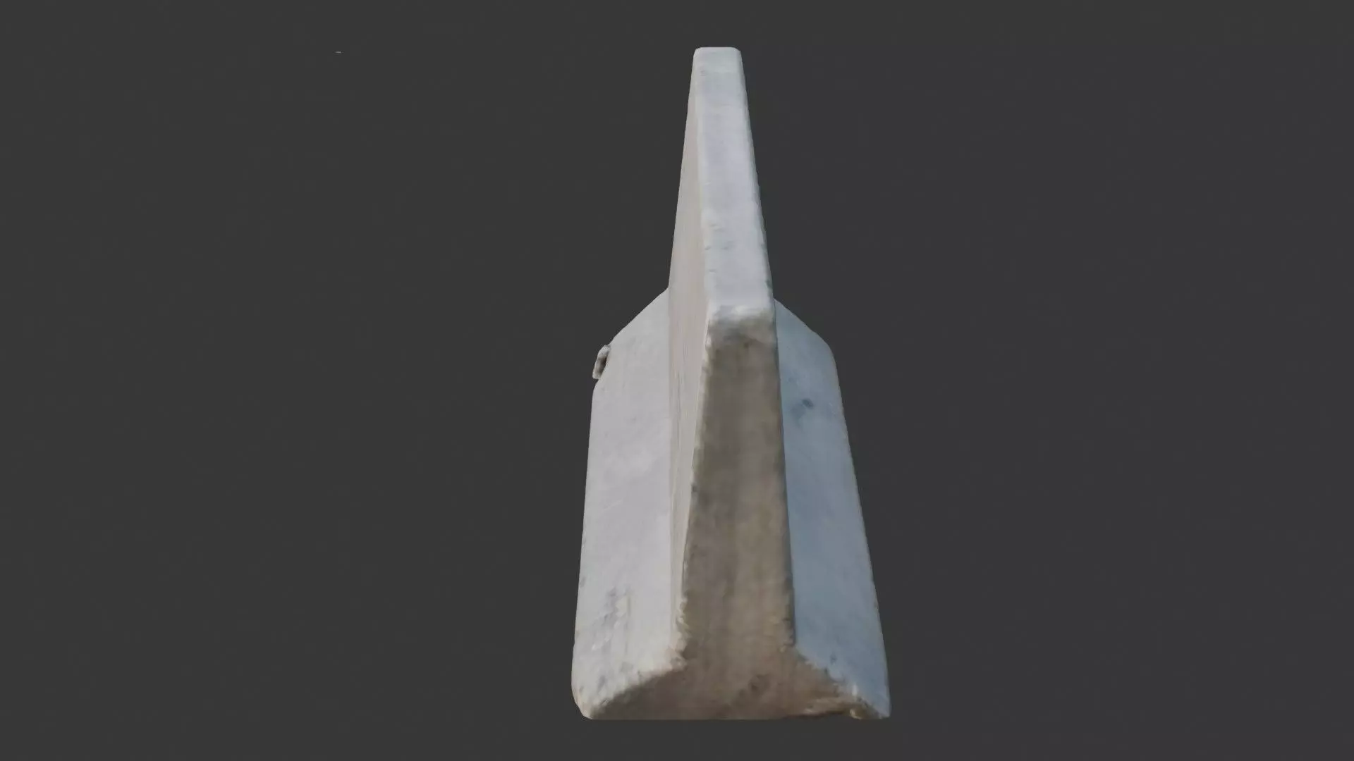 Concrete Jersey Barrier Scan Low-poly 3D model_7