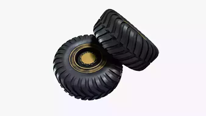 Truck Tyre 3D model 2