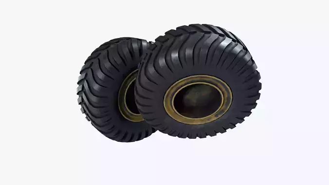 Truck Tyre 3D model 4