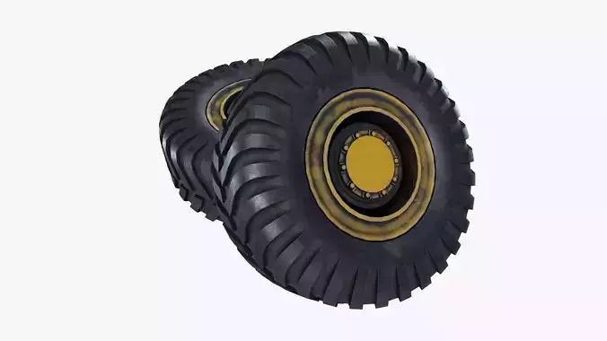 Truck Tyre 3D model 5