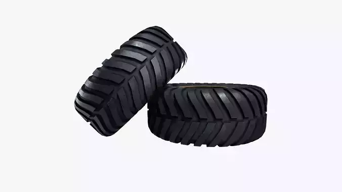 Truck Tyre 3D model 3