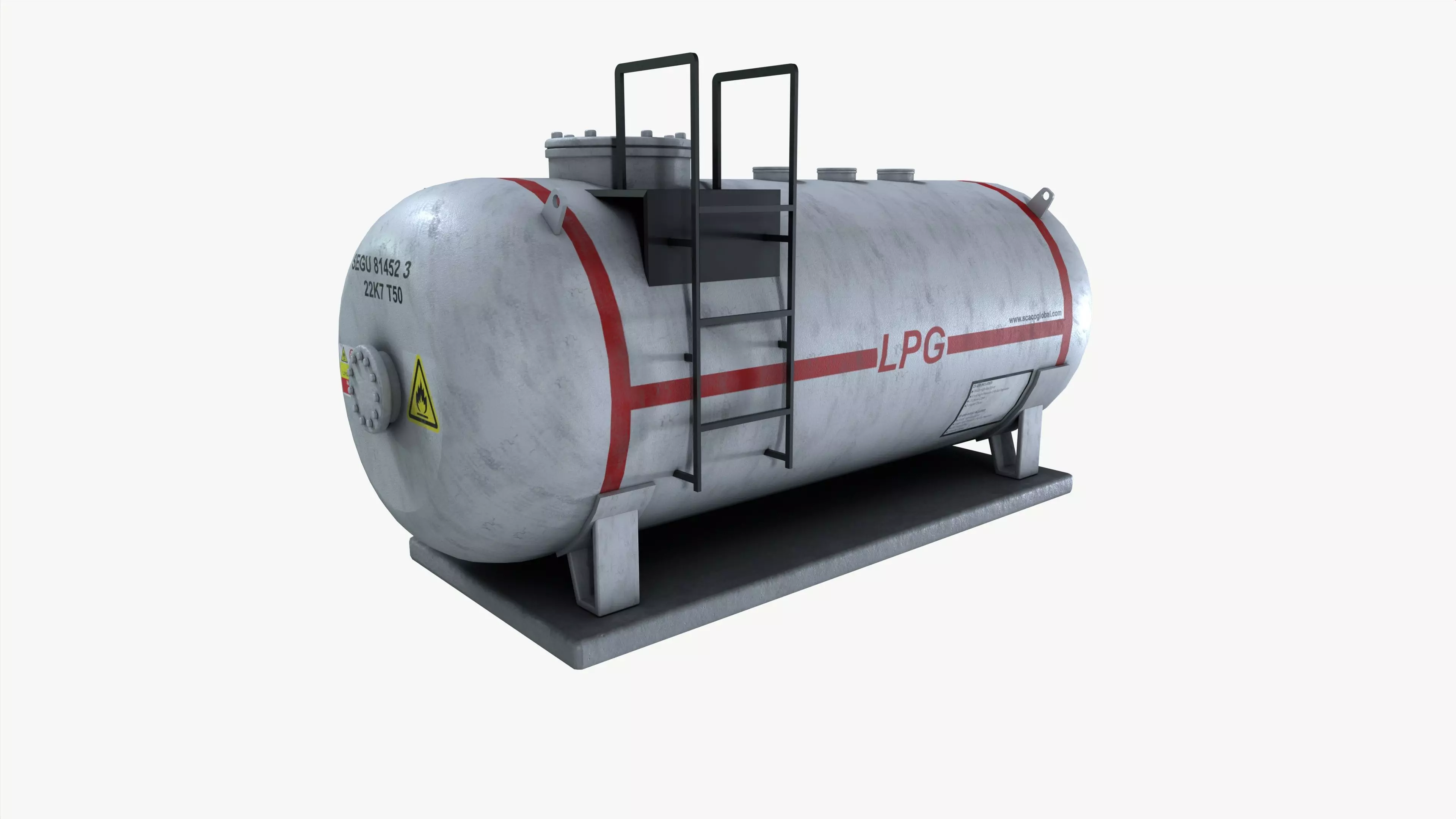 LPG Gas Tank 3D model_3