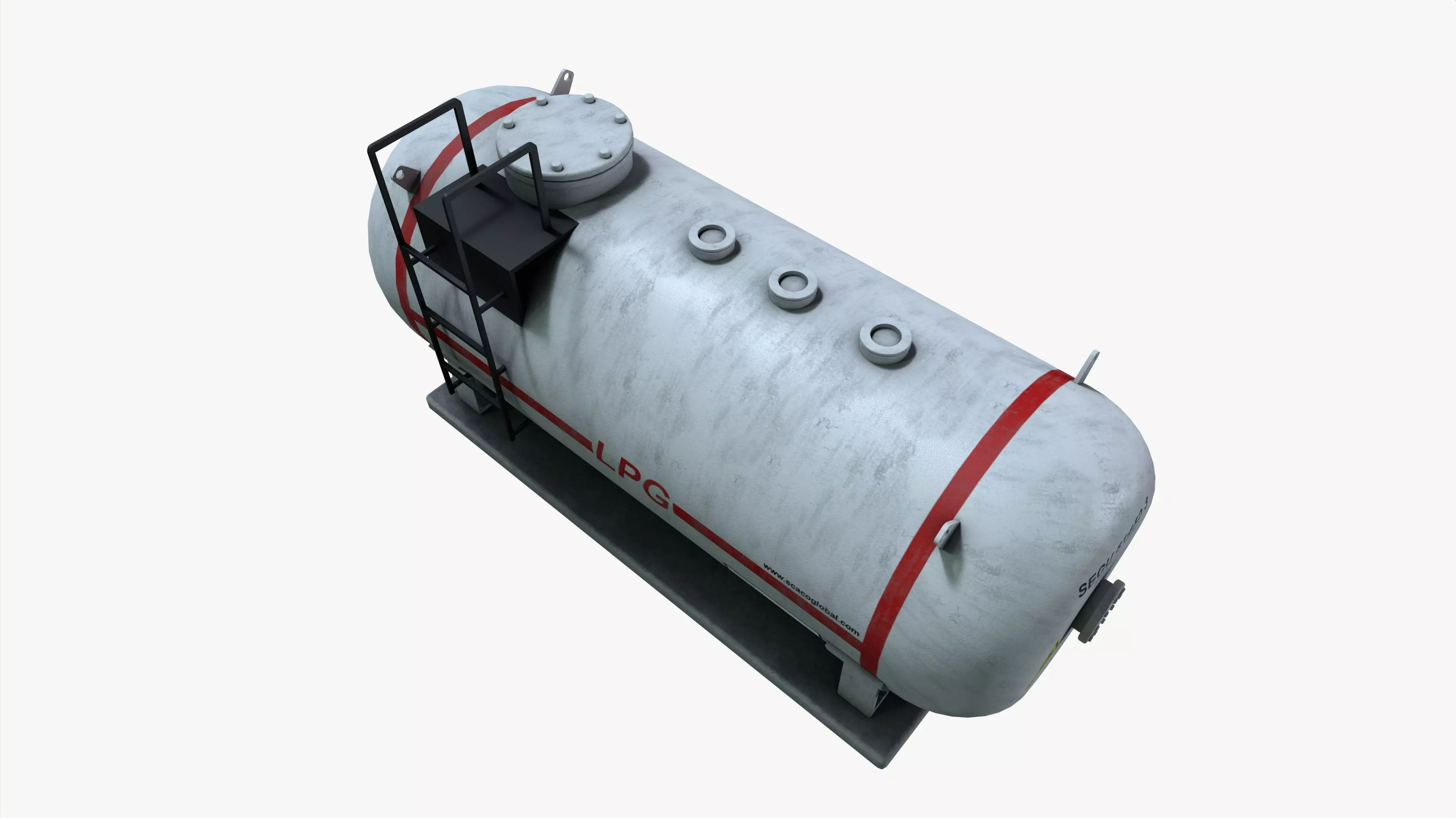 LPG Gas Tank 3D model_4