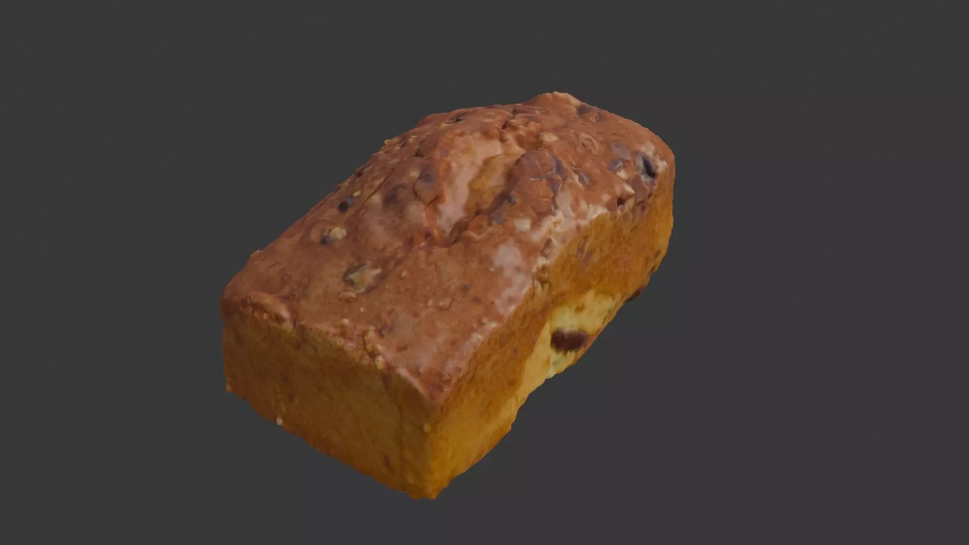  Bitten Nut Loaf Scan Low-poly 3D model_6