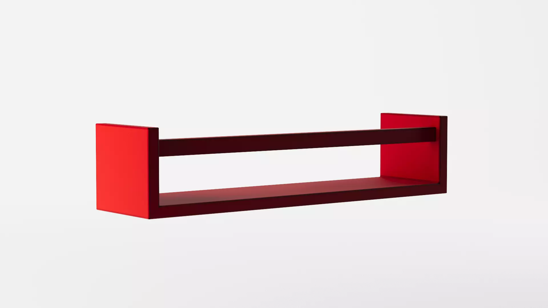 Floating Nursery Book Shelves for Wall 3D model_11