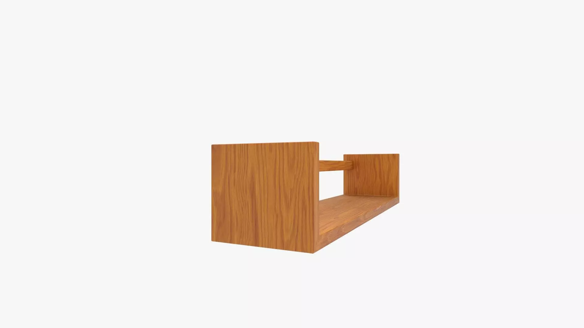 Floating Nursery Book Shelves for Wall 3D model_2