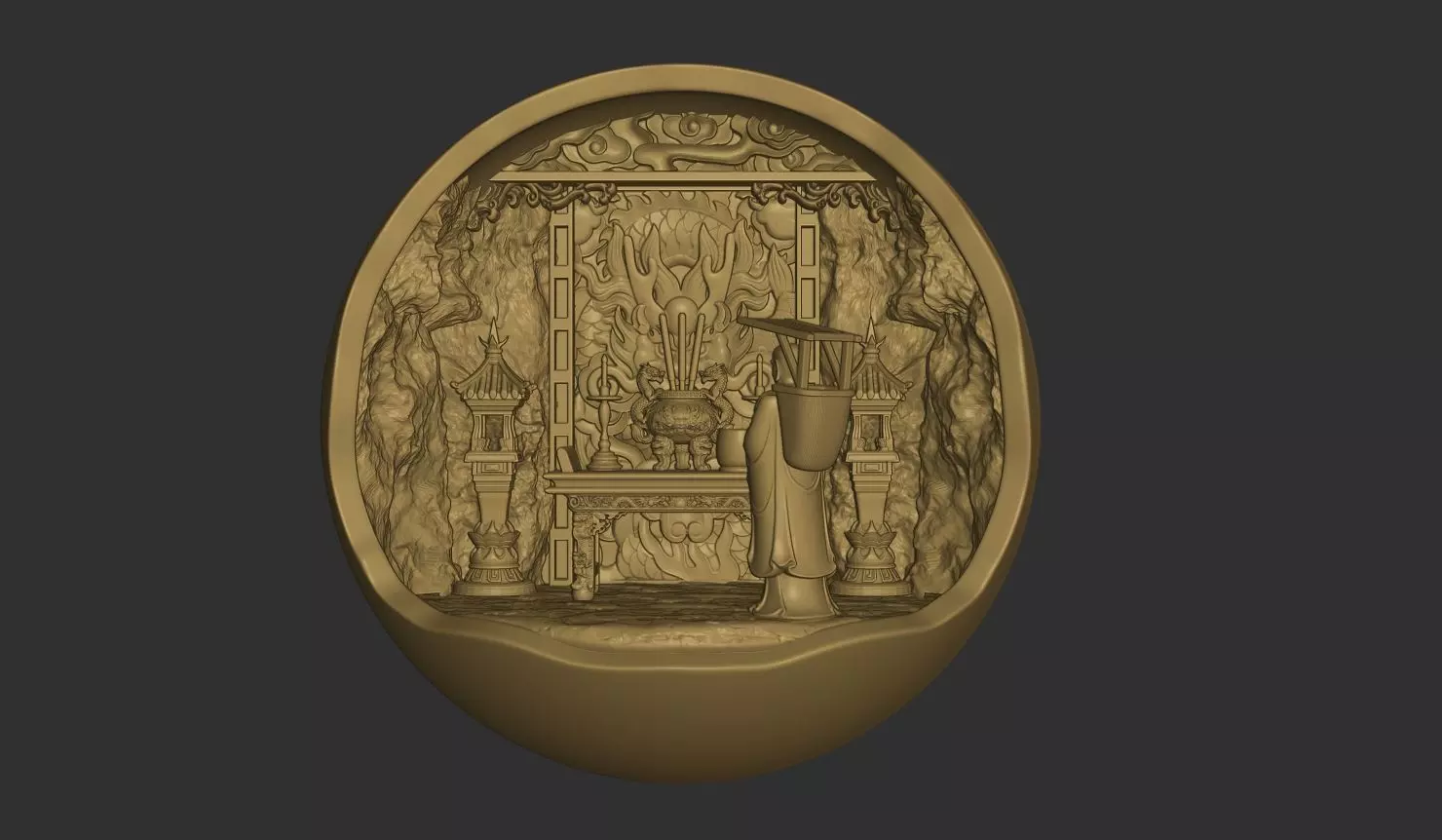 Ancient Altar 3D Miniature 3D print model