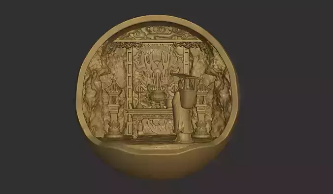 Ancient Altar 3D Miniature
