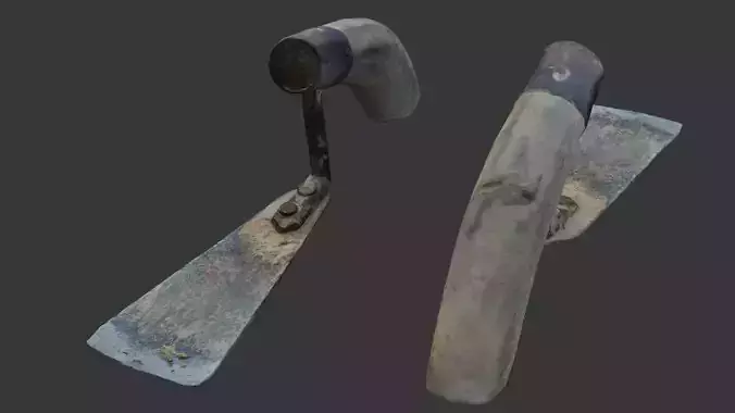  Old Hand Hoe Tool Scan