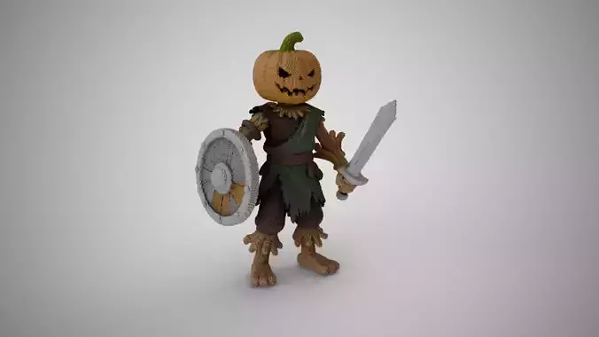 Cubic Scarecrow Warrior 3D print model