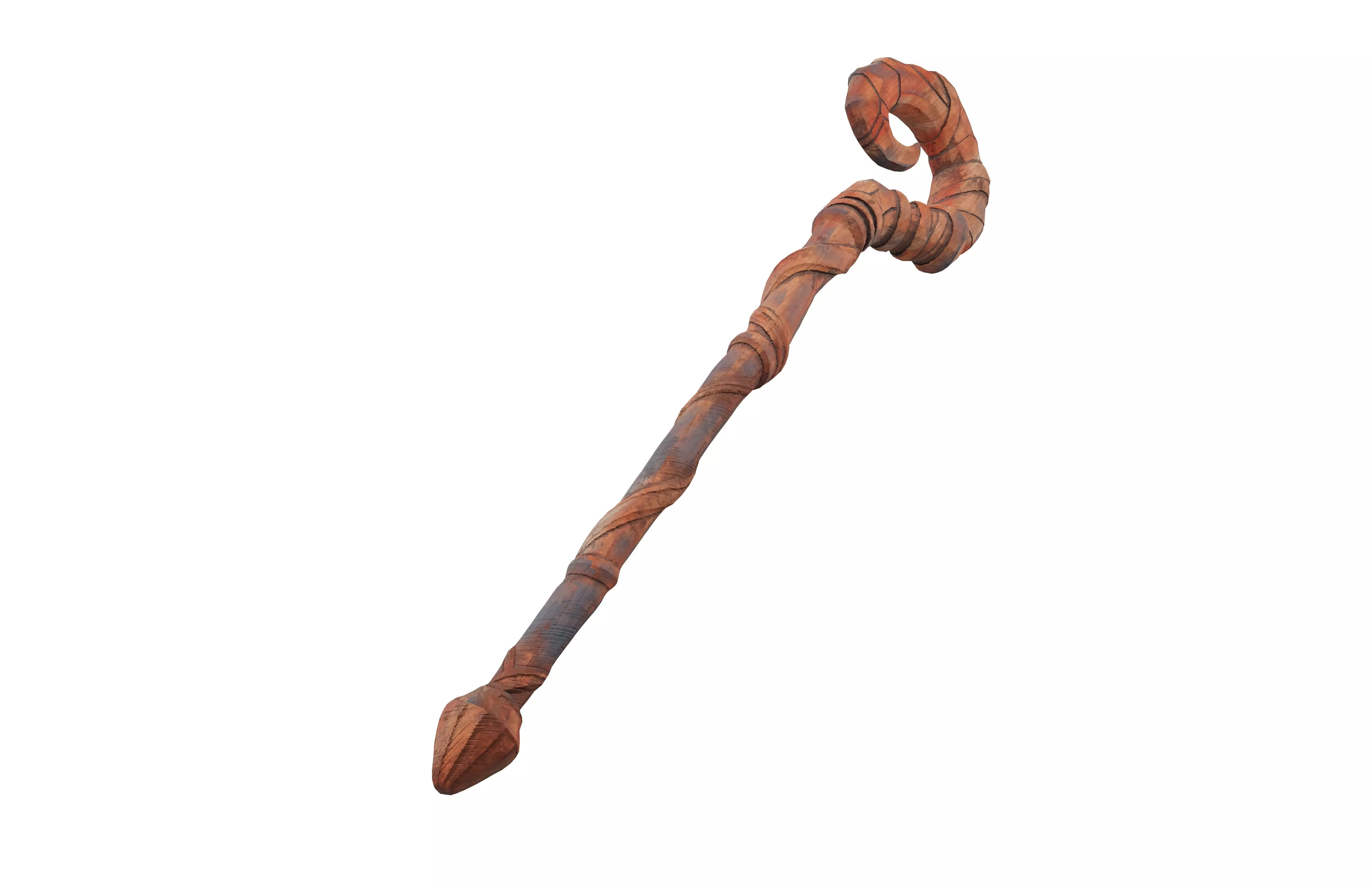Magic Staff v1 002 Low-poly 3D model_3
