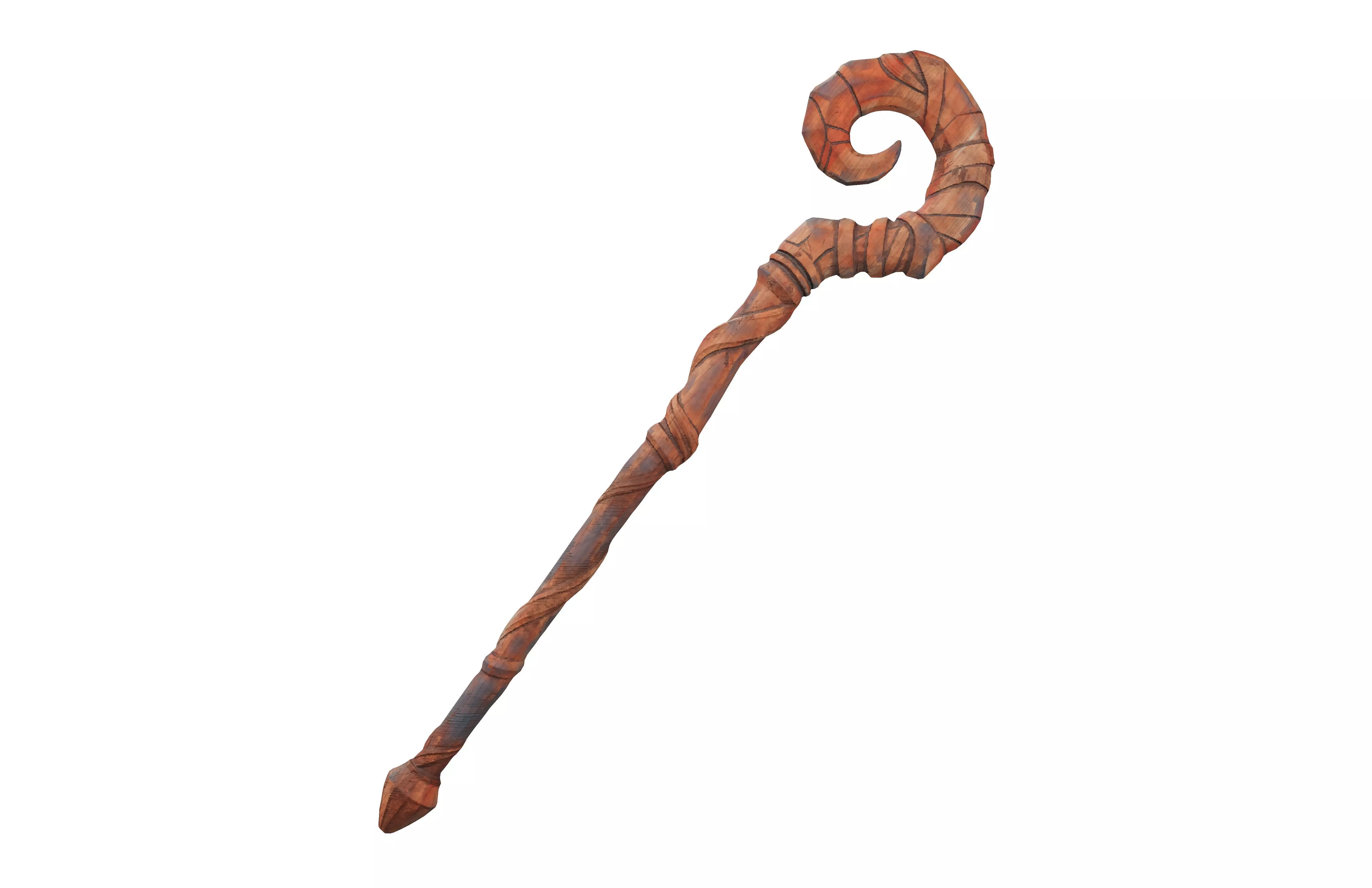 Magic Staff v1 002 Low-poly 3D model_1