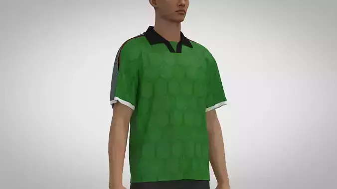 V-neck Collar Jersey