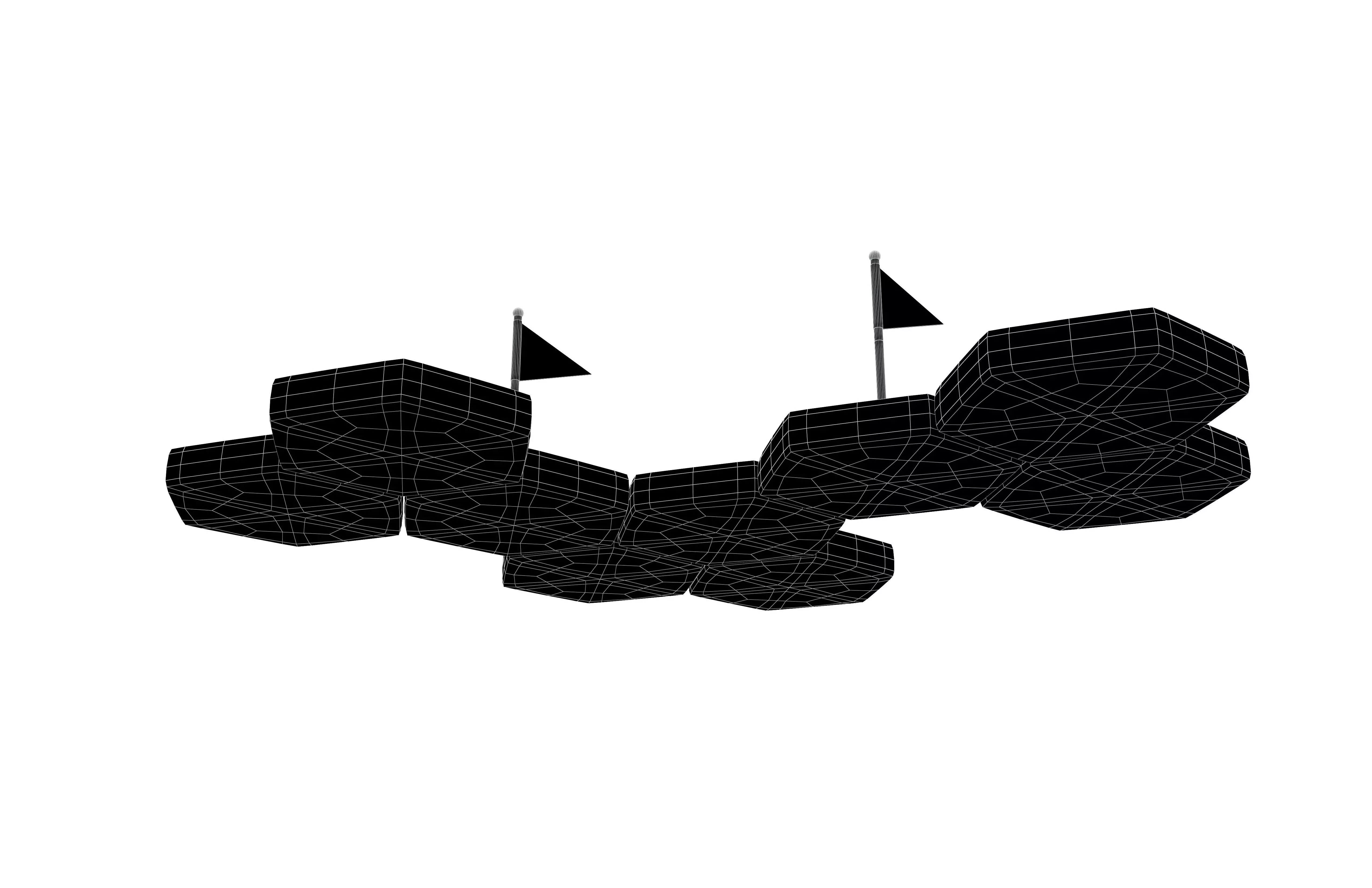 Occupy Land Icon v1 003 Low-poly 3D model_7