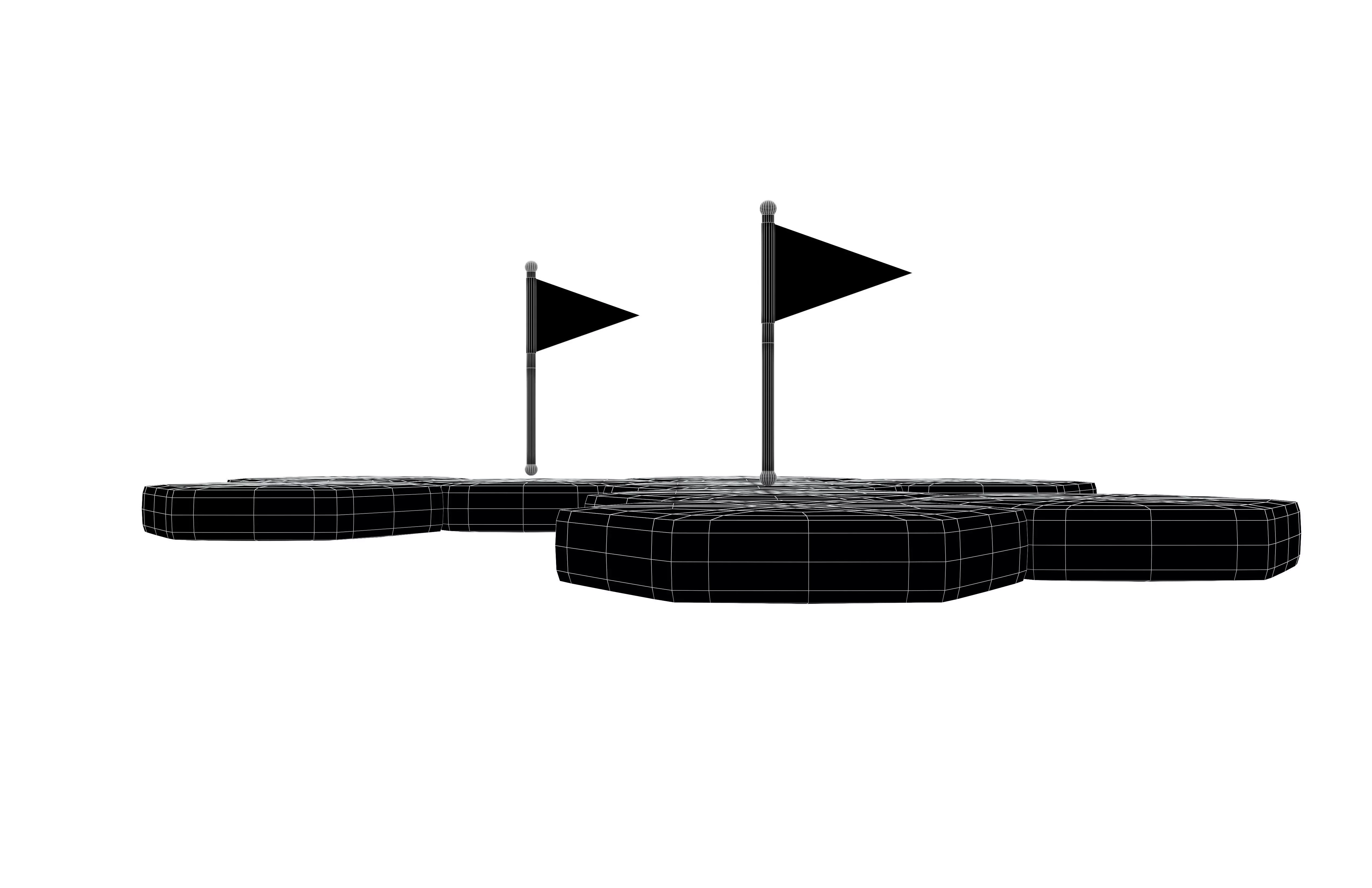 Occupy Land Icon v1 003 Low-poly 3D model_5