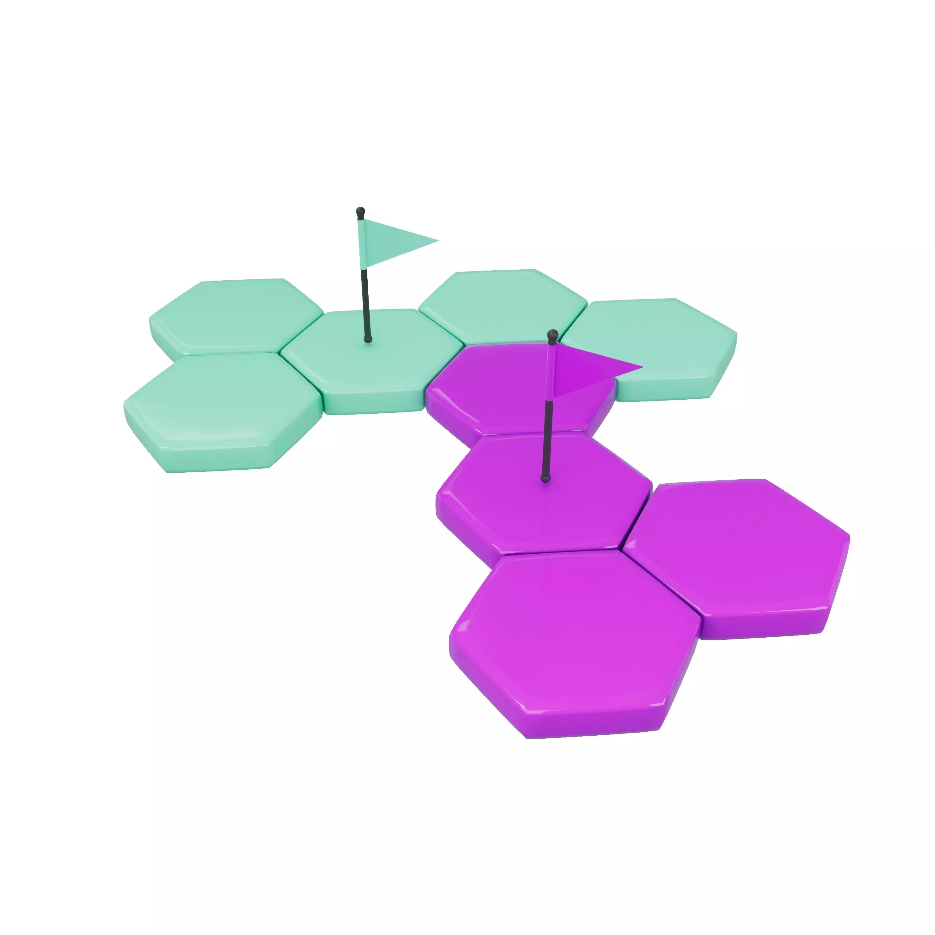 Occupy Land Icon v1 003 Low-poly 3D model_0