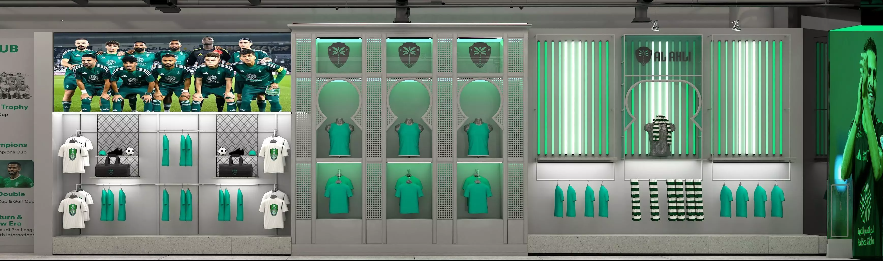 football club- retail shop 3D model_1
