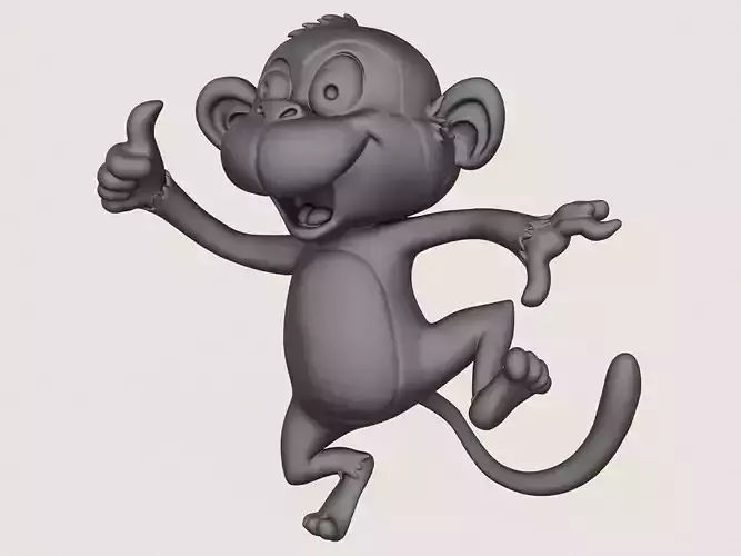Monkey Toy Print Ready 3D Model 3D print model