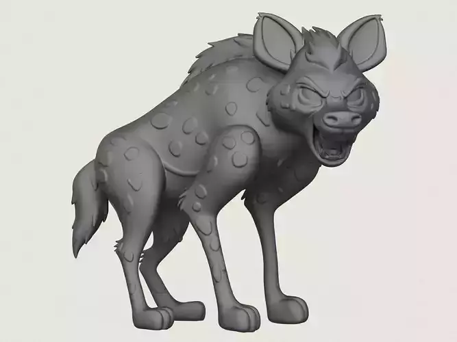 Hyena Print Ready 3D Model