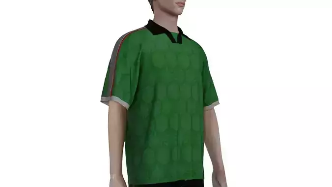 Style3D V-neck Collar Jersey