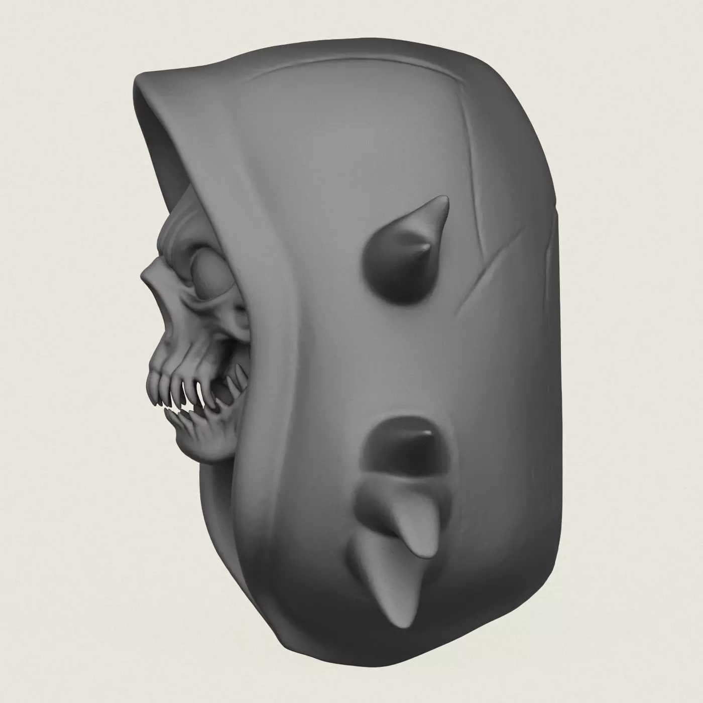 Horror Skull Print Ready 3D Model 3D print model_2