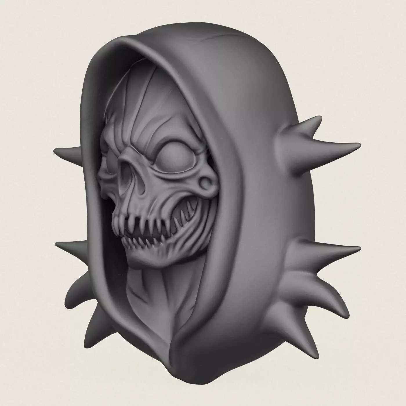 Horror Skull Print Ready 3D Model 3D print model_1