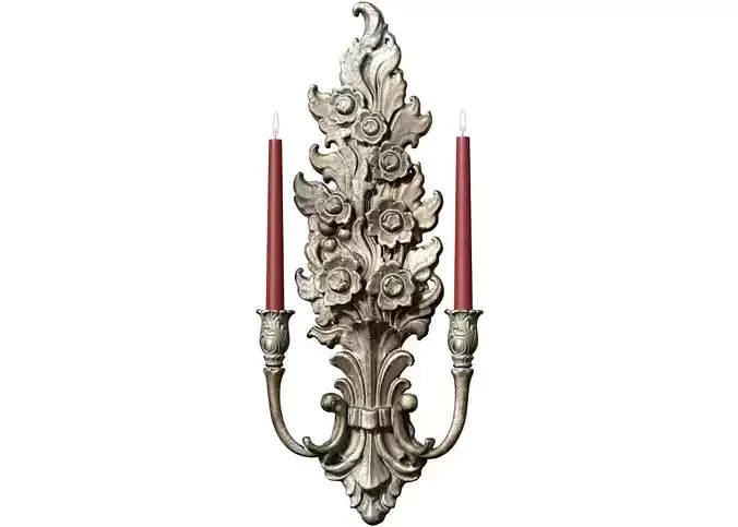 Antique Tall Sconce  Classic Style Wall Lamp Sconce Candlestick