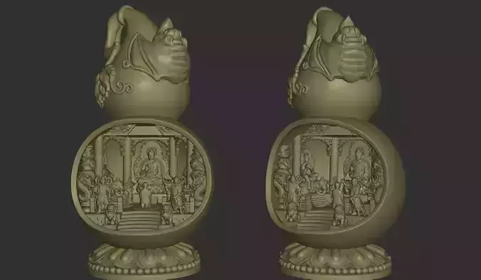 Buddha Worship Scene