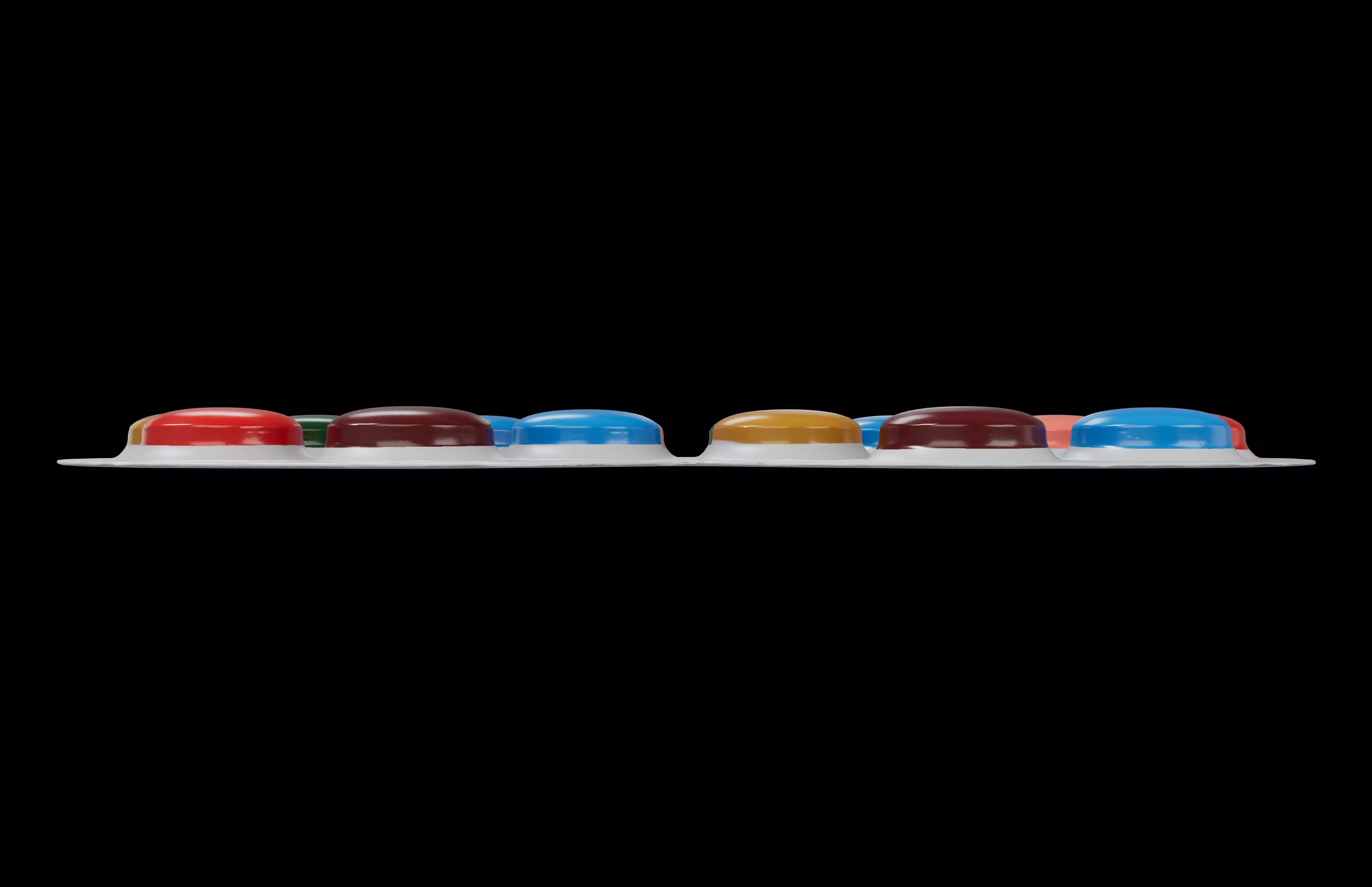 Eyeglass Chocolate v1 001 Low-poly 3D model_1