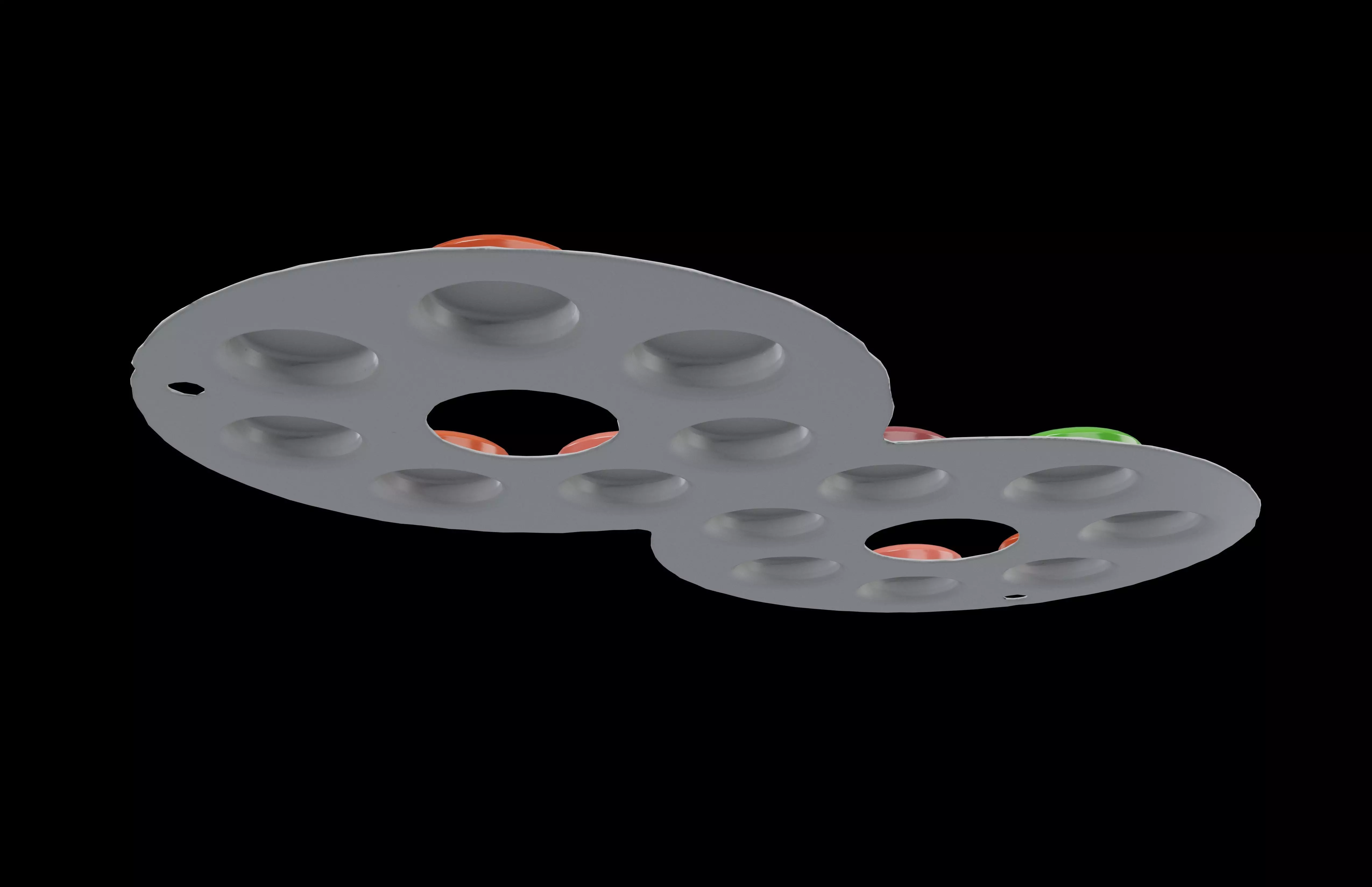 Eyeglass Chocolate v1 002 Low-poly 3D model_3