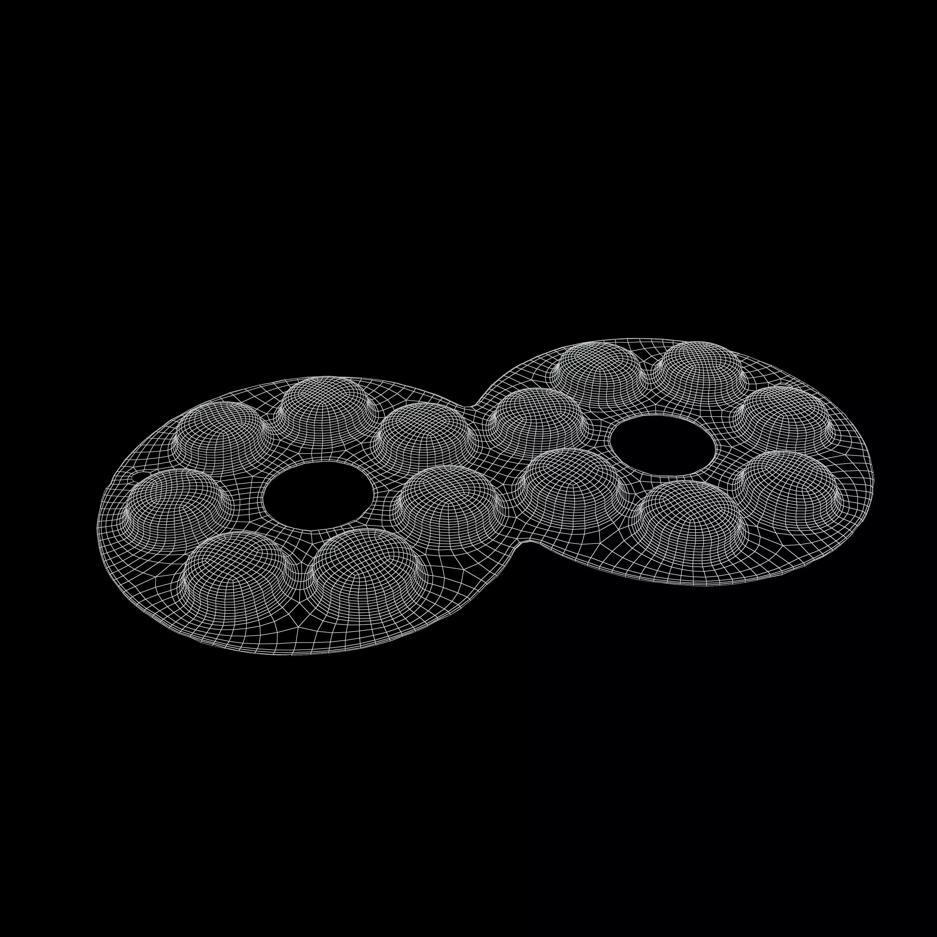 Eyeglass Chocolate v1 002 Low-poly 3D model_4