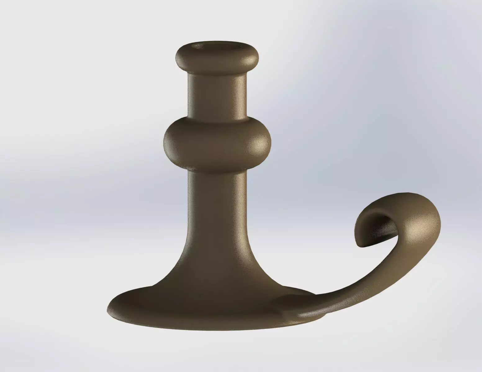 Classic candle holder 3D print model