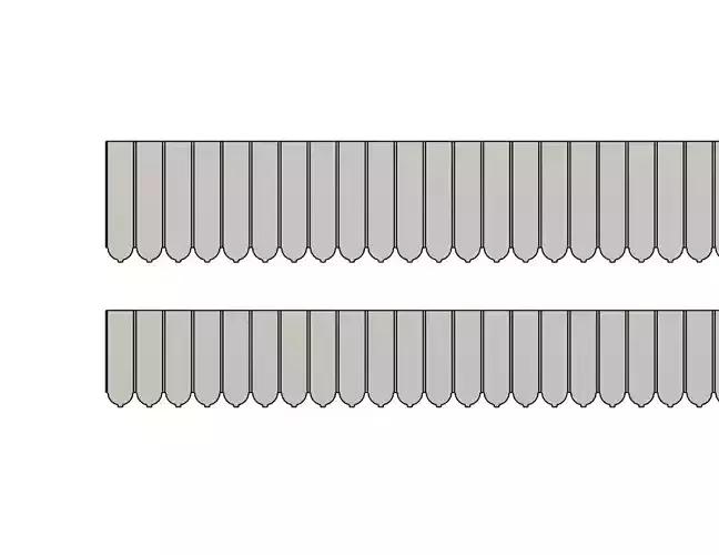 Model Railway Station Canopy Valance V1 3D print model