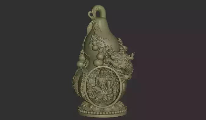 Arhat Sacred Gourd Altar Scene