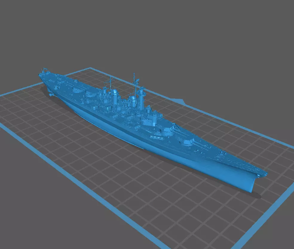 USS Ohio US Navy Battleship 3D print model_5