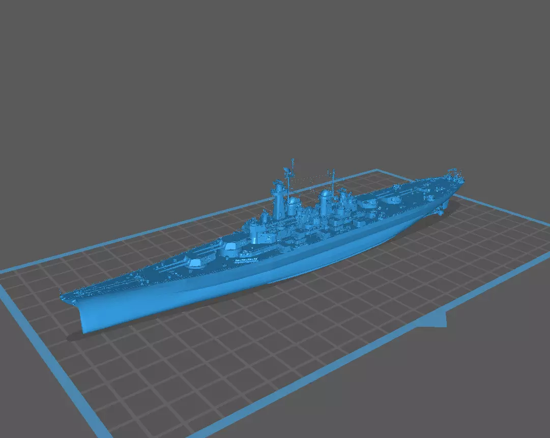 USS Ohio US Navy Battleship 3D print model_4