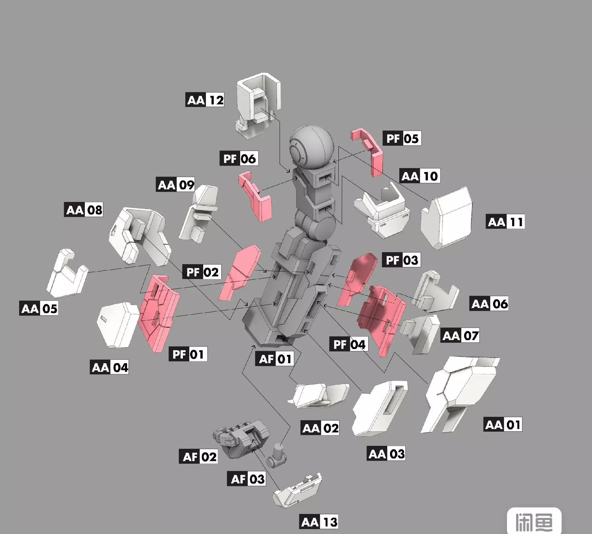 Mobile Suit Gundam Unicorn 3D Printing STL Data File Material 3D print model_4