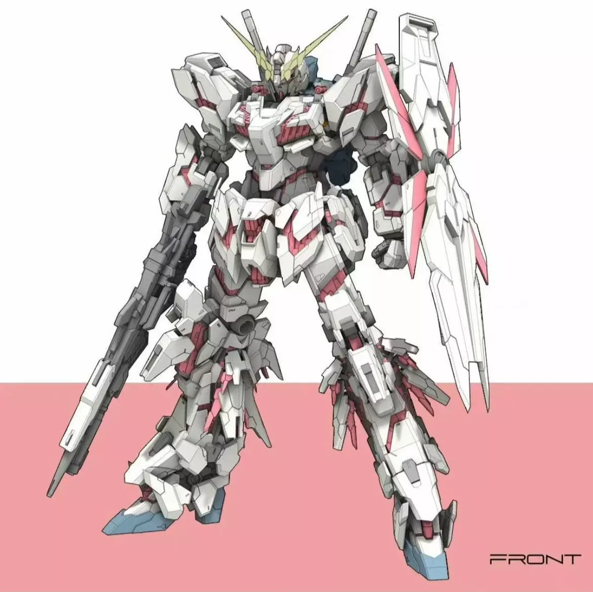 Mobile Suit Gundam Unicorn 3D Printing STL Data File Material 3D print model_0