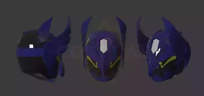 Agent Stomach Helm Pepakura Foam Unfold