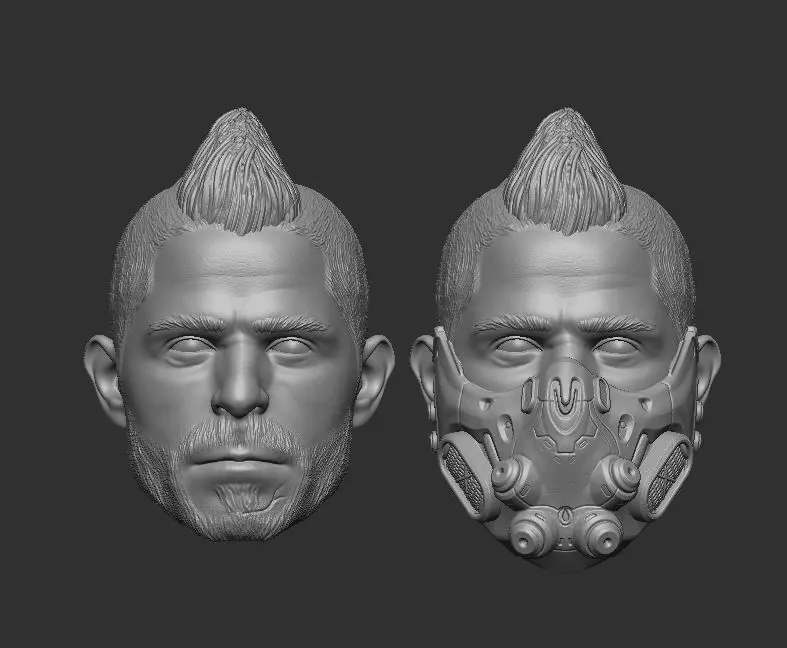 John Soap MacTavish Headsculpt for Action Figures 3D print model