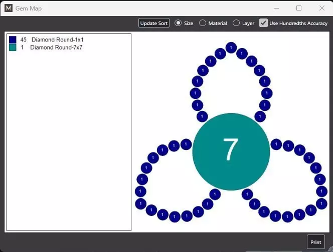 Pendant Lovesom flower 3D print model_6
