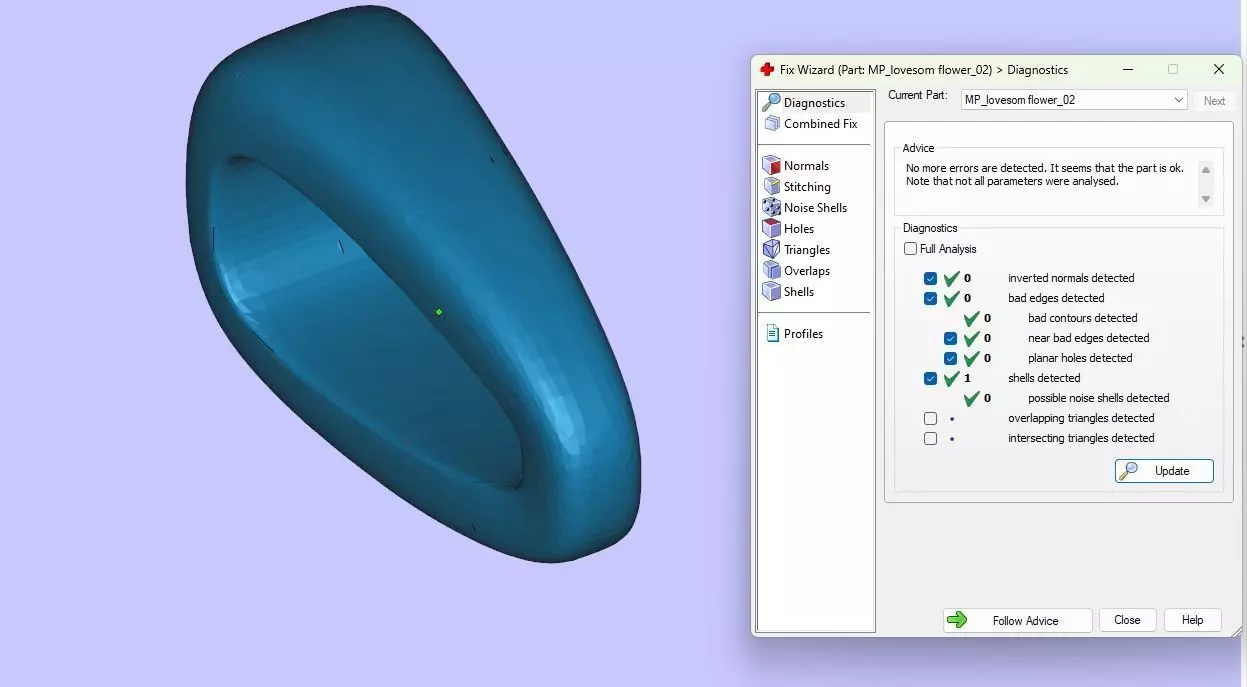 Pendant Lovesom flower 3D print model_8