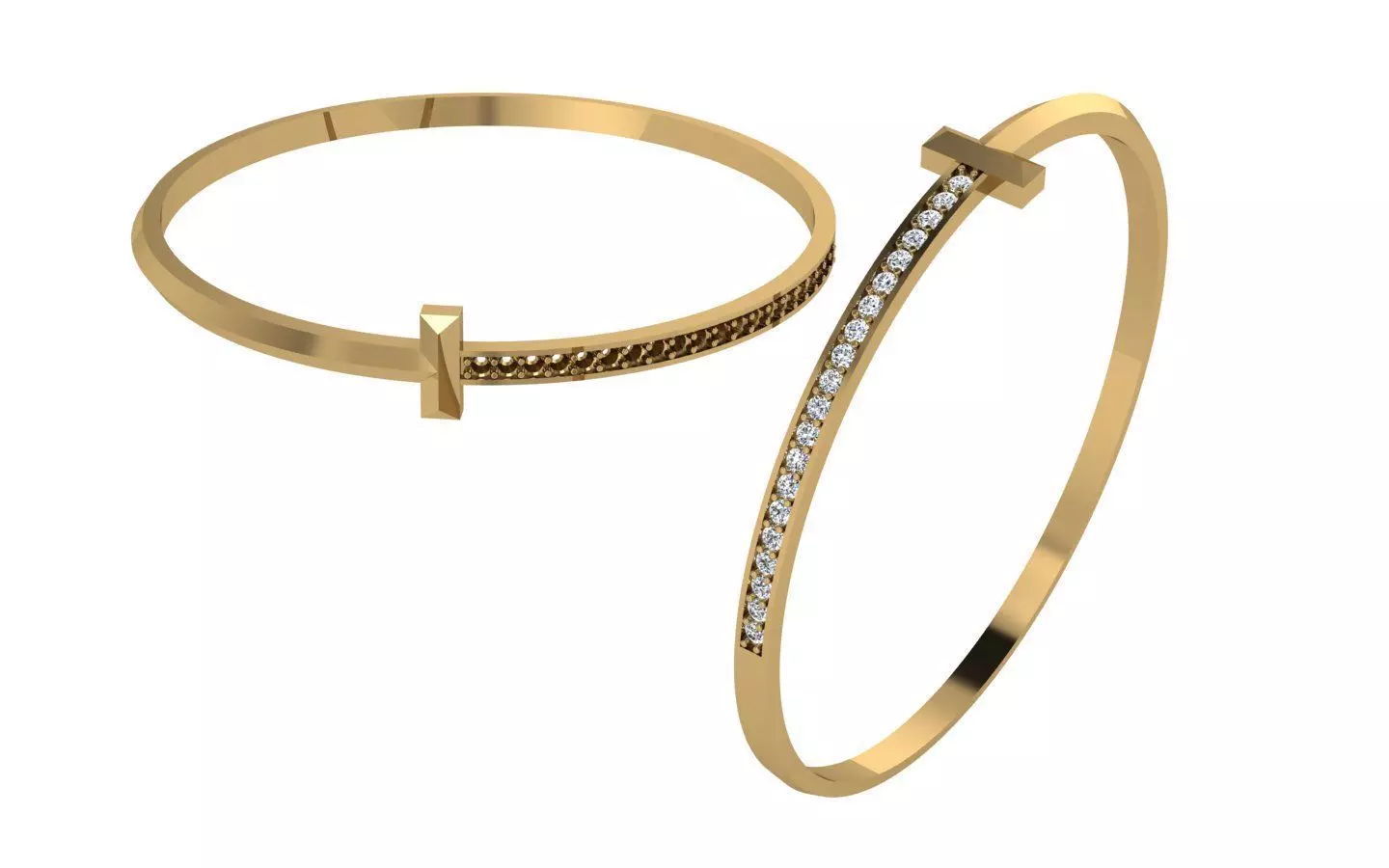 Tiffany Bangle 3D print model_1