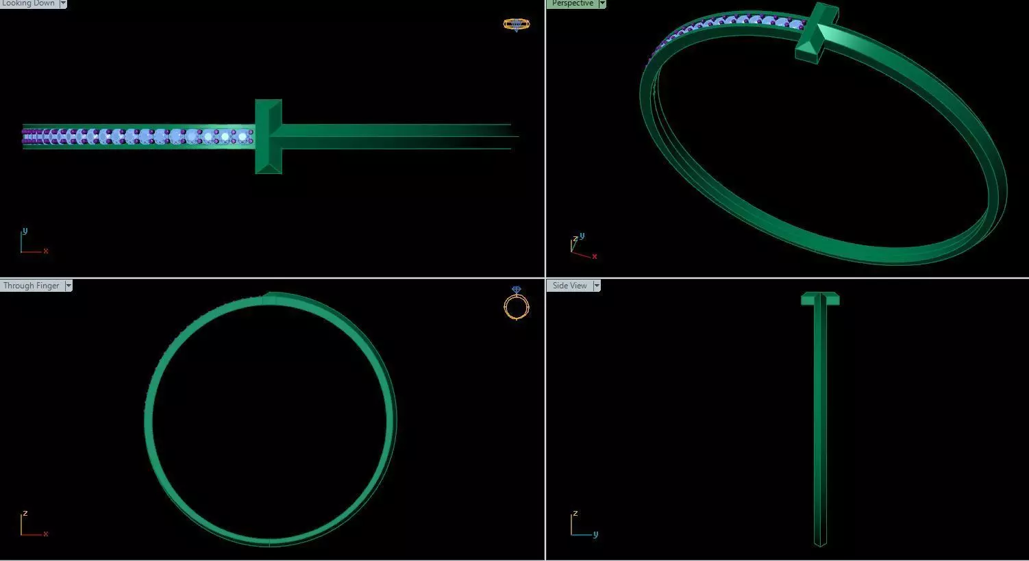 Tiffany Bangle 3D print model_4